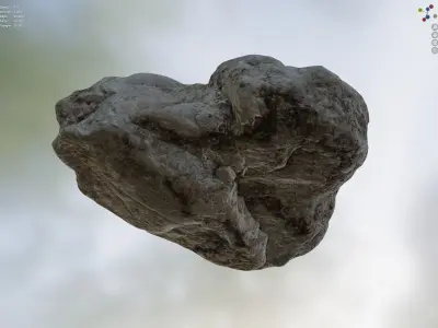 Smooth Granite - 8K Textures - 6 Mesh Resolutions Low-poly 3D model