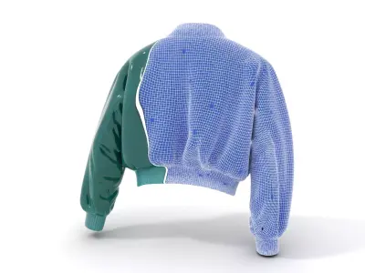 Emerald Satin Jacket model pack Low-poly 3D model