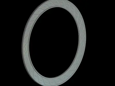 Round Wave Frame 3D print model