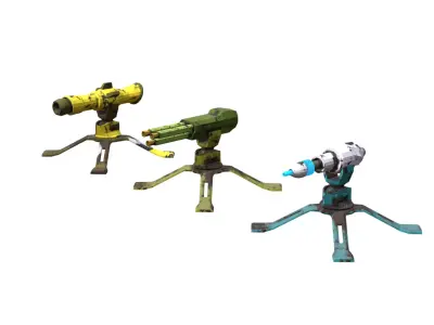 Stylized Weapons Pack Low-poly 3D model