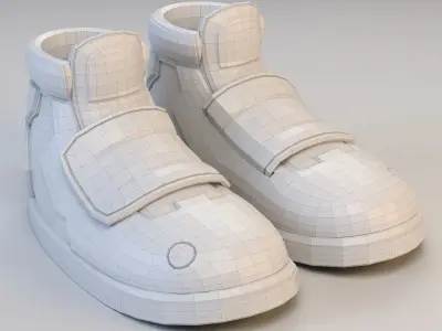 Cartoon Long Sport Shoes  3D model