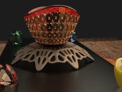  Chinese gold Ingot  3D model purchase