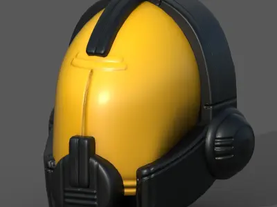Helmet plastic mask protection pollution ball shaped  Low-poly 3D model buy