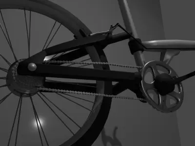 Simple Bicycle Free low-poly 3D model