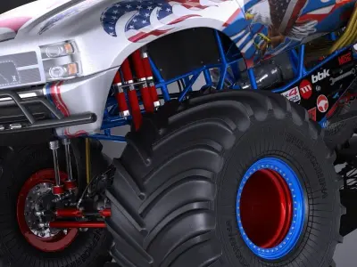 Generic Monster Truck 3D model