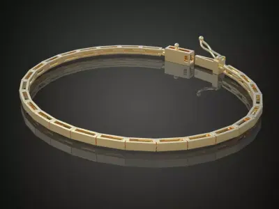 Exclusive Bracelet model 3D printable model 0016 3D print model