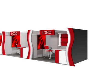 Booth Exhibition Stand a406a 3D model
