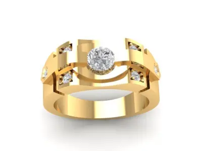 LUXURY DIAMOND RING 44 3D print model