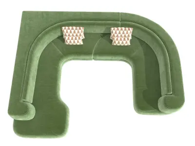 Charles Zana Alexandra sofa invisible collection 3D model