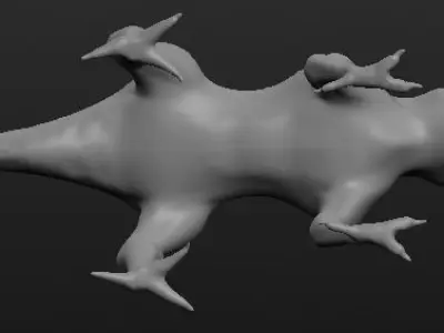 Crocanosa dinosaur 3D model