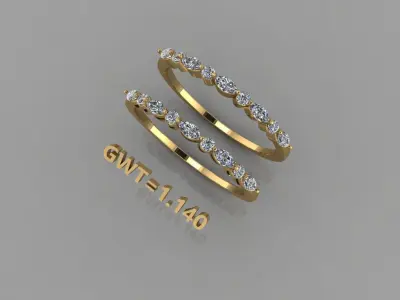 FASION  RING 3D model 11