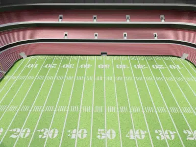 Nfl American Stadium Low-poly 3D model