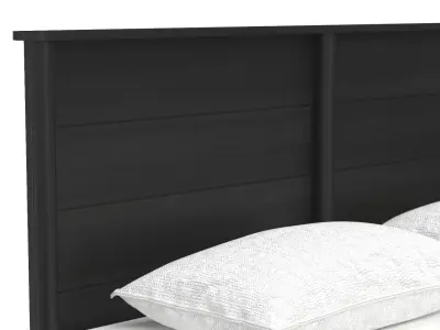 Curated Langley Queen Bed 3D model
