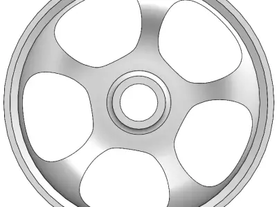 RC CAR RIM 1-8 - BORBET T Free 3D print model