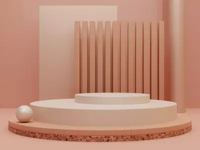 The Product Display Podium Low-poly 3D model