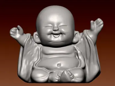 Buddha statue - miniature landscape - decoration - 3D print 3D print model