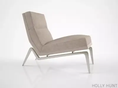 Holly Hunt Flea Lounge Chair 3D model