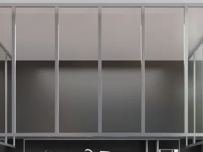 Restaurant modern bar design 3D model