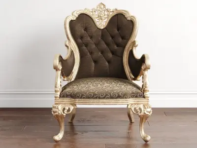 Calenas Art Deco Koltuk Takimi Chair 3D model