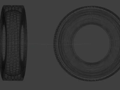 tire1 set of tires 3D model