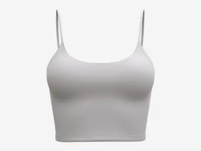 Fitness top for women light 3D model