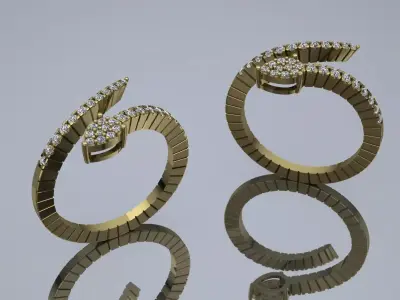 Jewelry  Ring Gold JH-565 3D print model