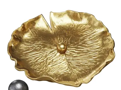 Lotus Leaf Wall Sculpture 3D model