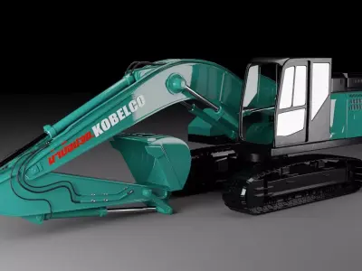 Model 3D excavator 3D model