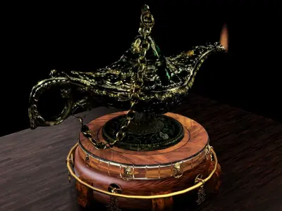 Chinese magic lamp  3D model