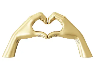 Figurine Hands Heart 3D model