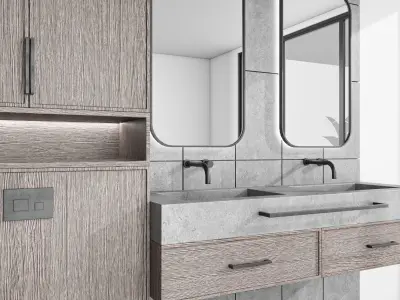 contemporary bathroom furniture 73 3D model