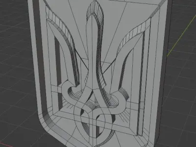 Printable hangable TRIDENT frame Free 3D print model