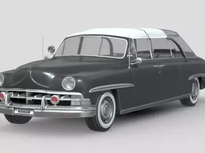 Lincoln Cosmopolitan Limousine Low-poly 3D model