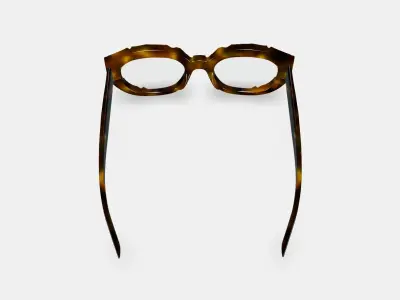 Maxine Eyeglasses in Cognac Tortoise 3D model