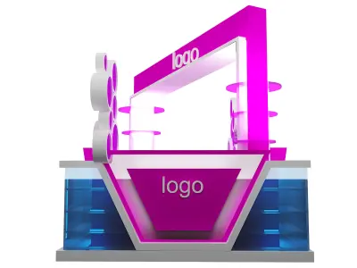 Booth Exhibition Stand a464 3D model