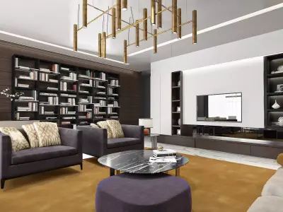 LIVING ROOM 3D model