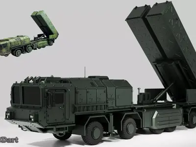 Hrim-2  Ballistic Missile Launcher - 3D Printable Model 3D print model