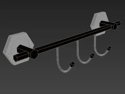 Orchid Spike Hanger Triple 3D model