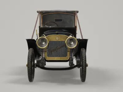 Russo-Baltique K12-20 Low-poly 3D model