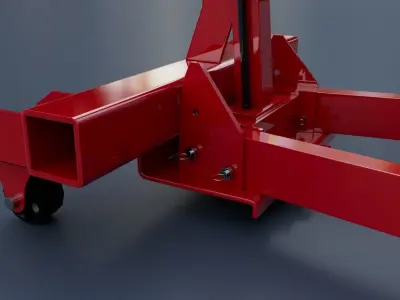 Folding workshop crane Clarke model 3D model