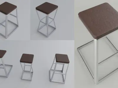 Kitchen countertop islands collection 3D model