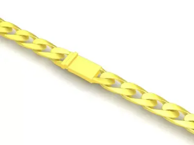 19mm Luxury Cuban Link Bracelet for Men 100a 3D print model
