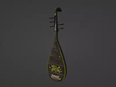The Pipa  Low-poly 3D model