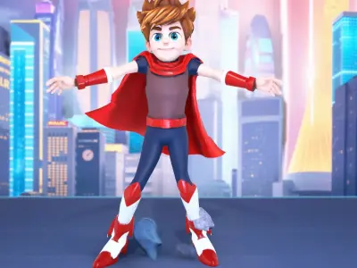 Heroic Child Adventurer model pack Low-poly 3D model