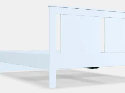 SONGESAND Bed frame 18 Low-poly 3D model