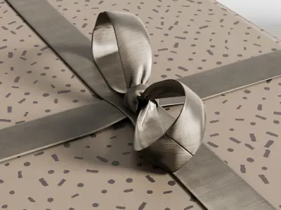 Christmas Gift Boxes and Presents set 01 Low-poly 3D model