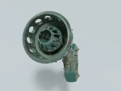 Steampunk Alarm Siren  3D model