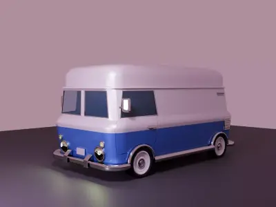 Cartoon van Free 3D model