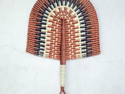 African Handwoven Fan 15 3D model