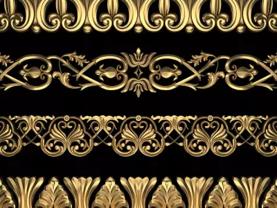 Path Ornament Pack 10 3D model